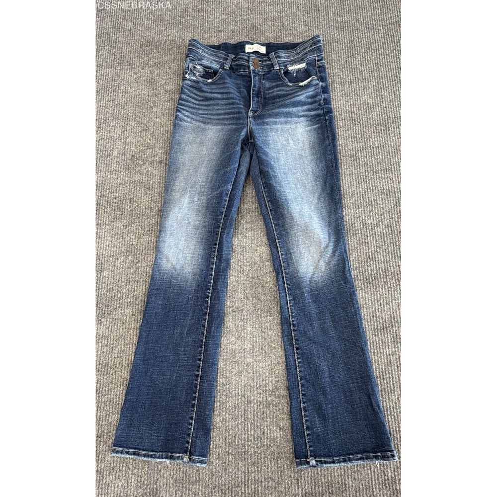 BKE Blue Men's Bootcut Jeans Buckle BKE Parker Distressed Denim - Size 30x31.5